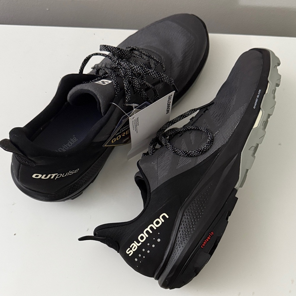 Salomon Men's Black and Gray Athletic Shoes - Picture 3 of 5